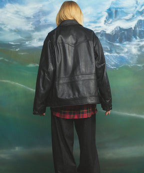 Sheep Leather Tailored Double Rider Jacket