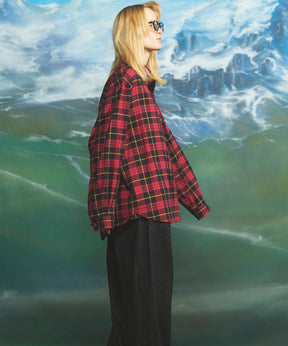[26AW PRE-ORDER] [Italian dead stock fabric] Prime over regular collar shirt coat