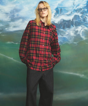 [26AW PRE-ORDER] [Italian dead stock fabric] Prime over regular collar shirt coat