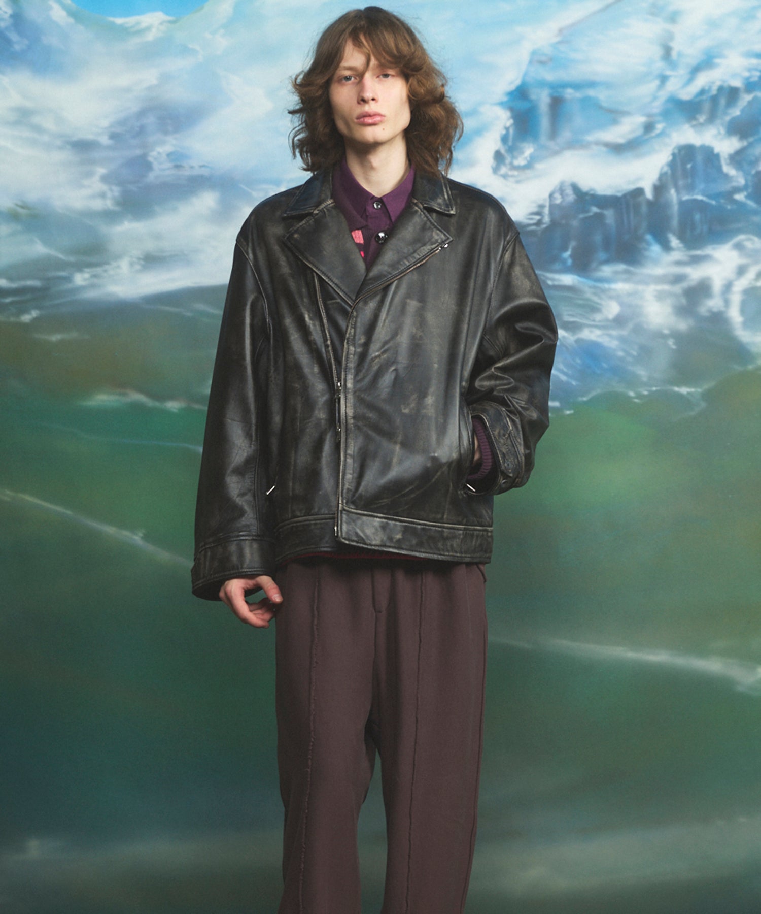 Sheep Leather Tailored Double Rider Jacket