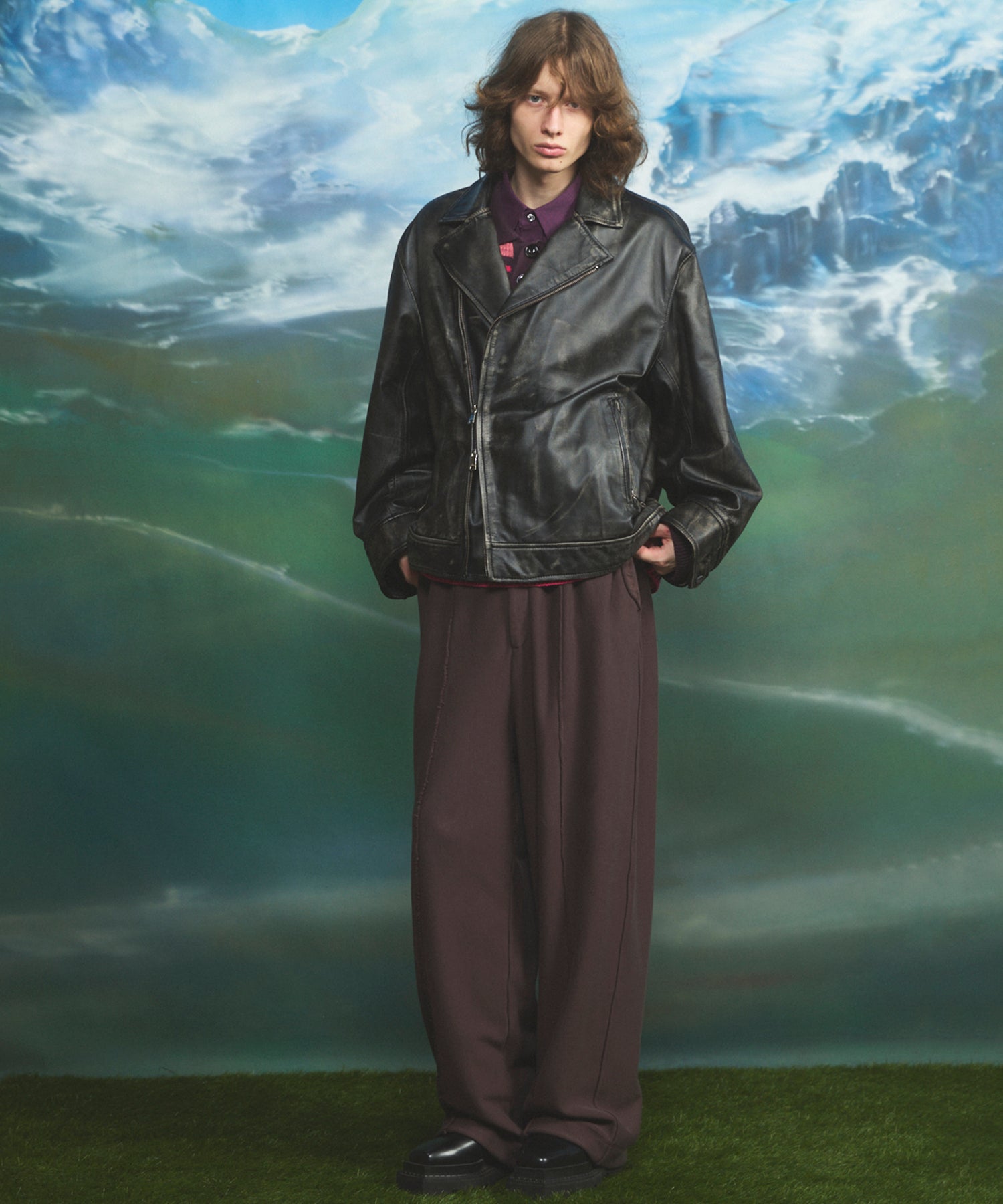 Sheep Leather Tailored Double Rider Jacket