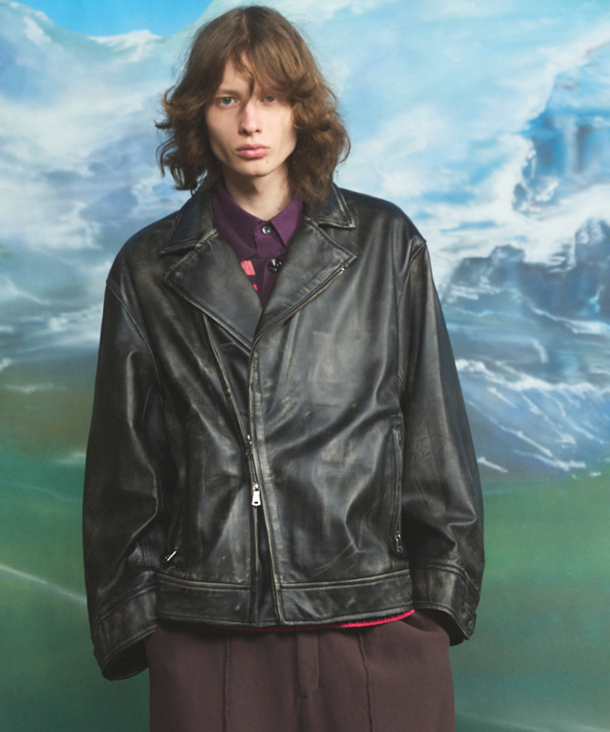 Sheep Leather Tailored Double Rider Jacket
