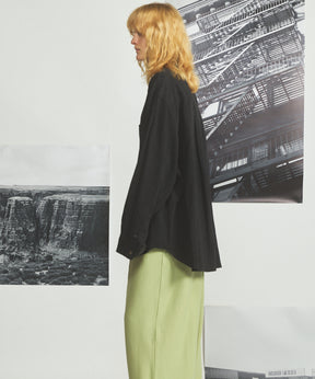 [26SS PRE-ORDER] Airy Striped Gabardine Prime-Over Short-sleeved Shirt
