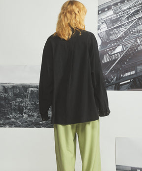 [26SS PRE-ORDER] Airy Striped Gabardine Prime-Over Short-sleeved Shirt