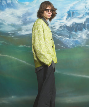 Airy Striped Gabardine Prime-Over Short-sleeved Shirt