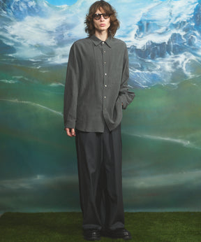 [26SS PRE-ORDER] Airy Striped Gabardine Prime-Over Short-sleeved Shirt