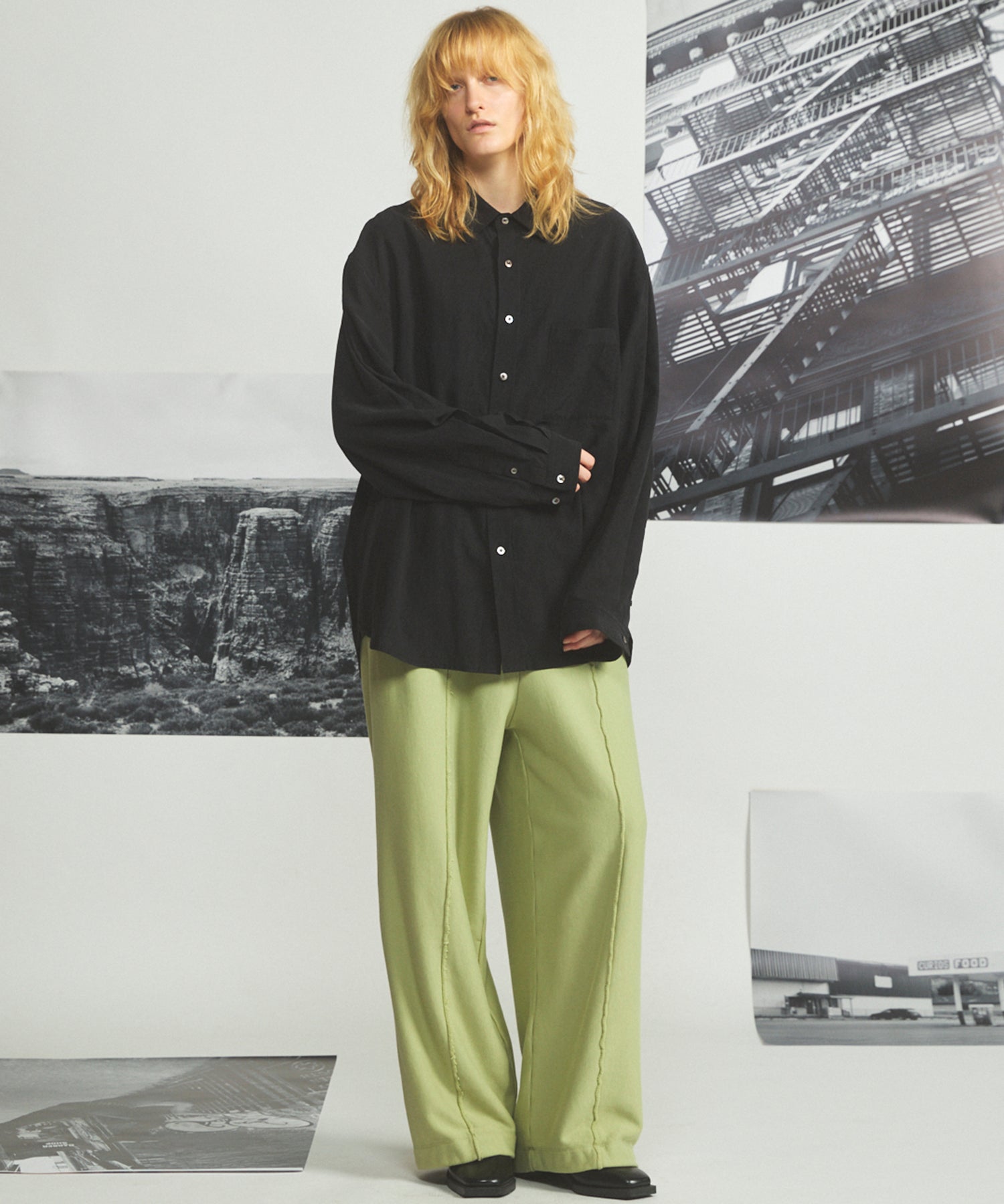 【26AW PRE-ORDER】ヘビーウェイトスウェットプライムワイドピンタックイージーパンツ