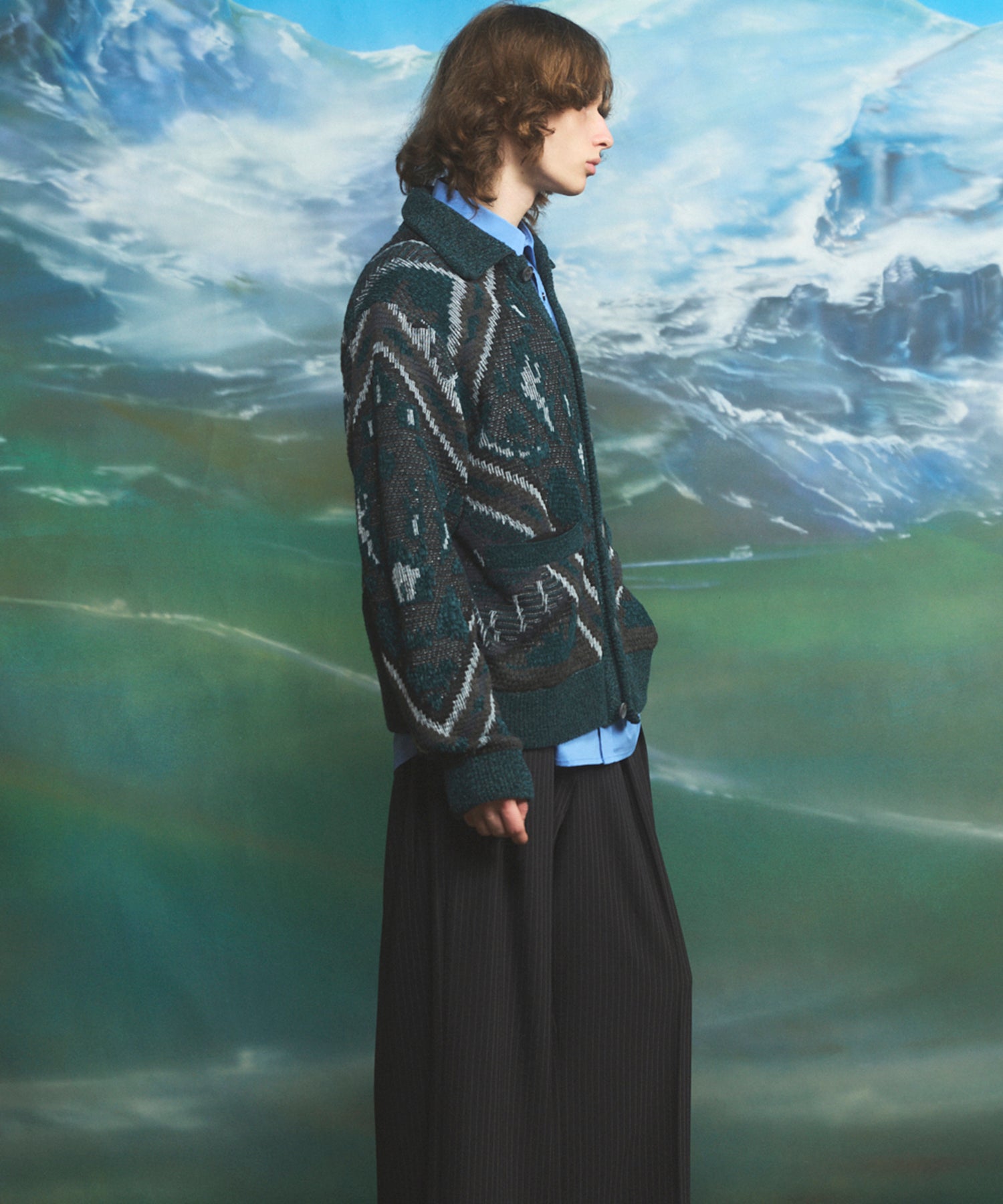 [26SS PRE-ORDER] Airy Striped Gabardine Prime-Over Short-sleeved Shirt