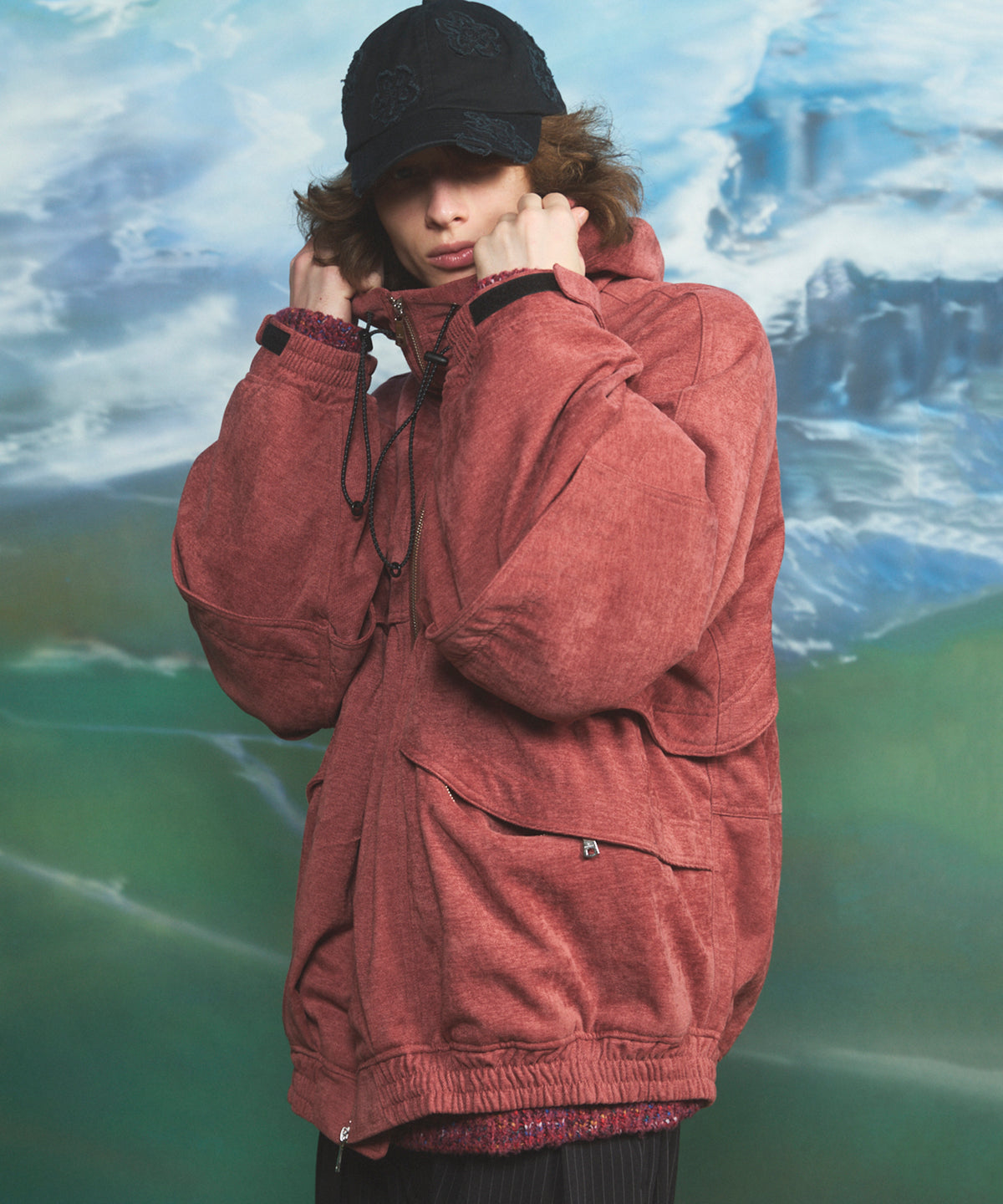 【26AW PRE-ORDER】코듀로이 도킹 프라임 오버레이 링 트래커 재킷