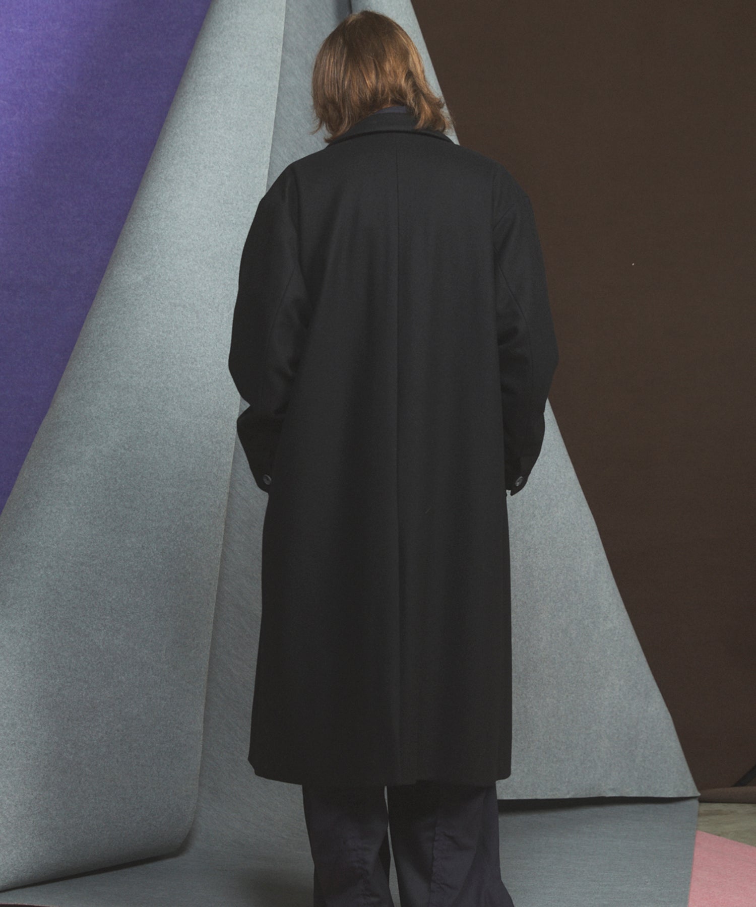 [26AW PRE-ORDER] [Italian dead stock fabric] Prime over regular collar shirt coat