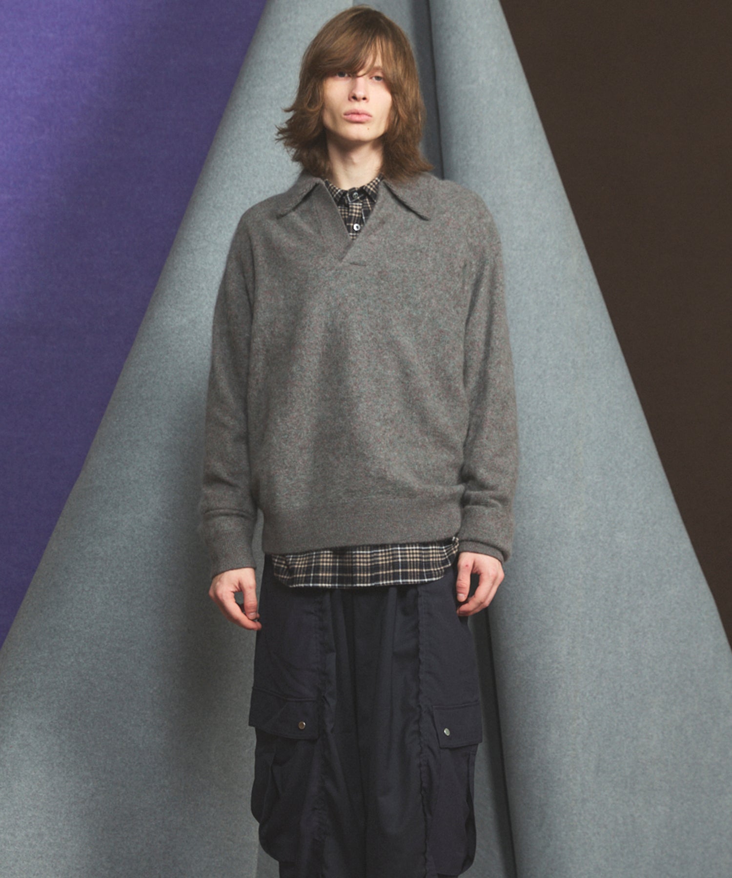 [26SS PRE-ORDER] Airy Striped Gabardine Prime-Over Short-sleeved Shirt