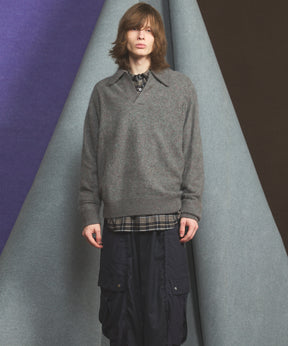 [26SS PRE-ORDER] Airy Striped Gabardine Prime-Over Short-sleeved Shirt