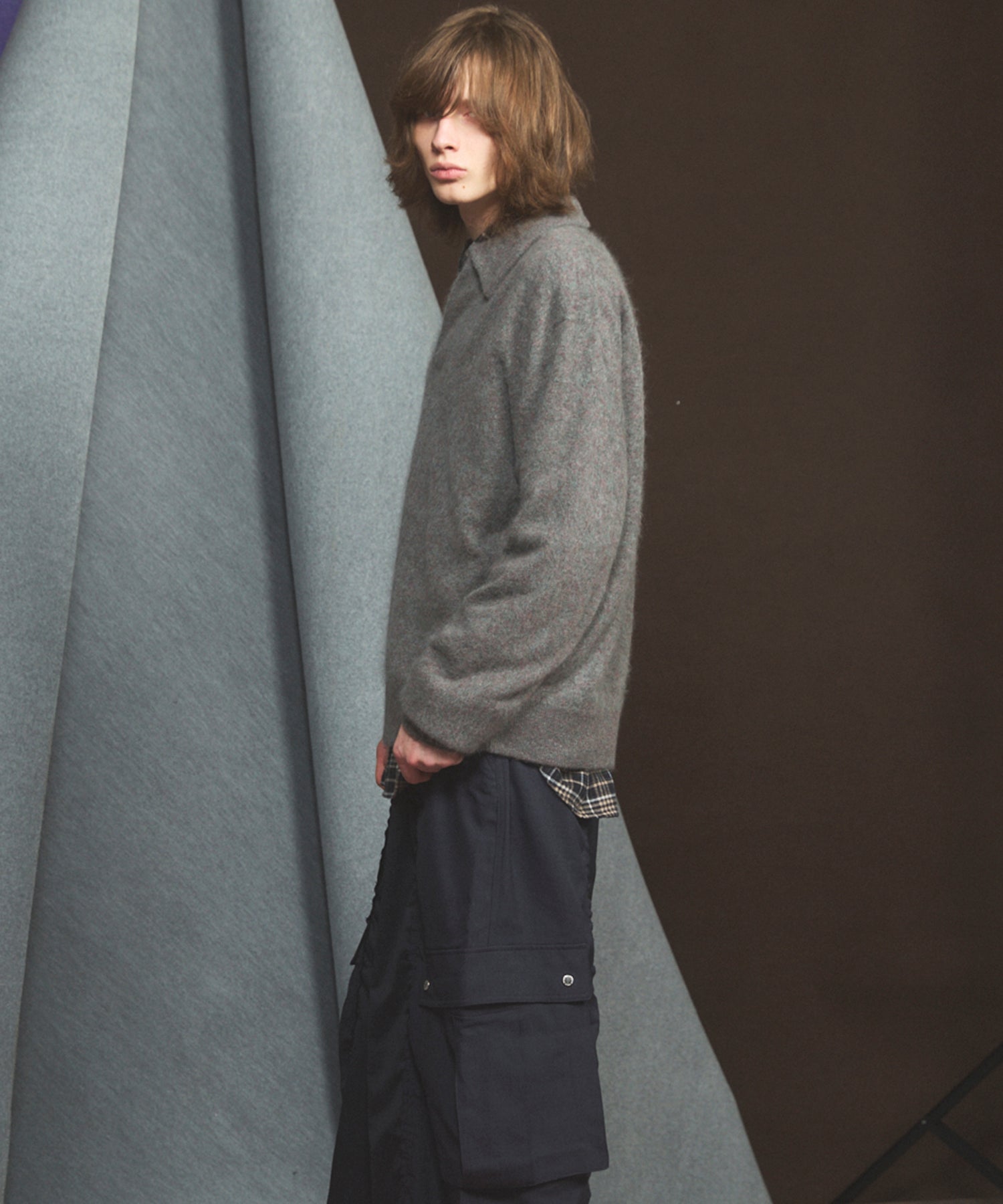 [26SS PRE-ORDER] Airy Striped Gabardine Prime-Over Short-sleeved Shirt