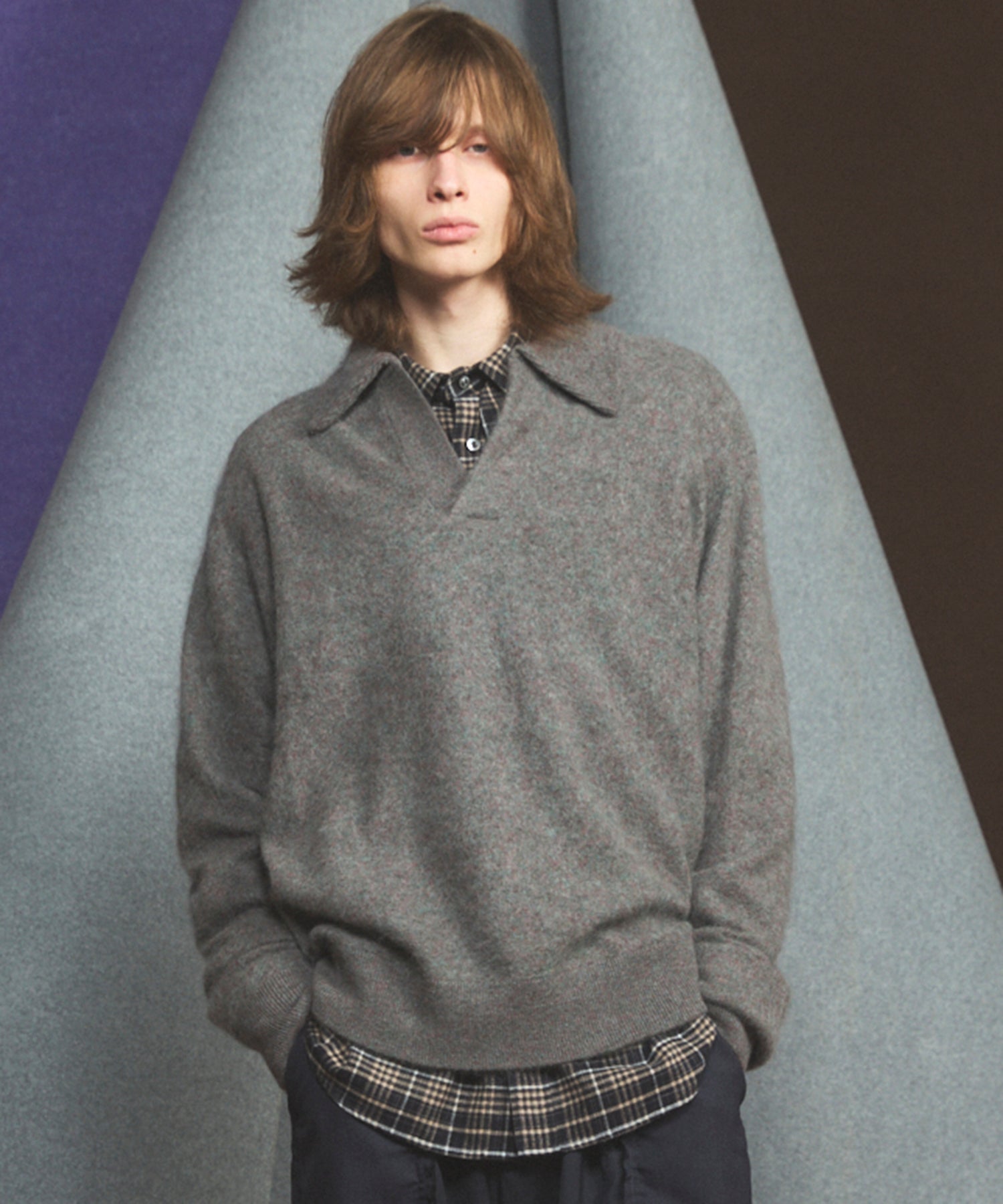 [26SS PRE-ORDER] Airy Striped Gabardine Prime-Over Short-sleeved Shirt
