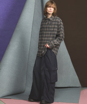 [26AW PRE-ORDER] [Italian dead stock fabric] Prime over regular collar shirt coat