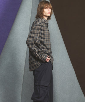 [26AW PRE-ORDER] [Italian dead stock fabric] Prime over regular collar shirt coat