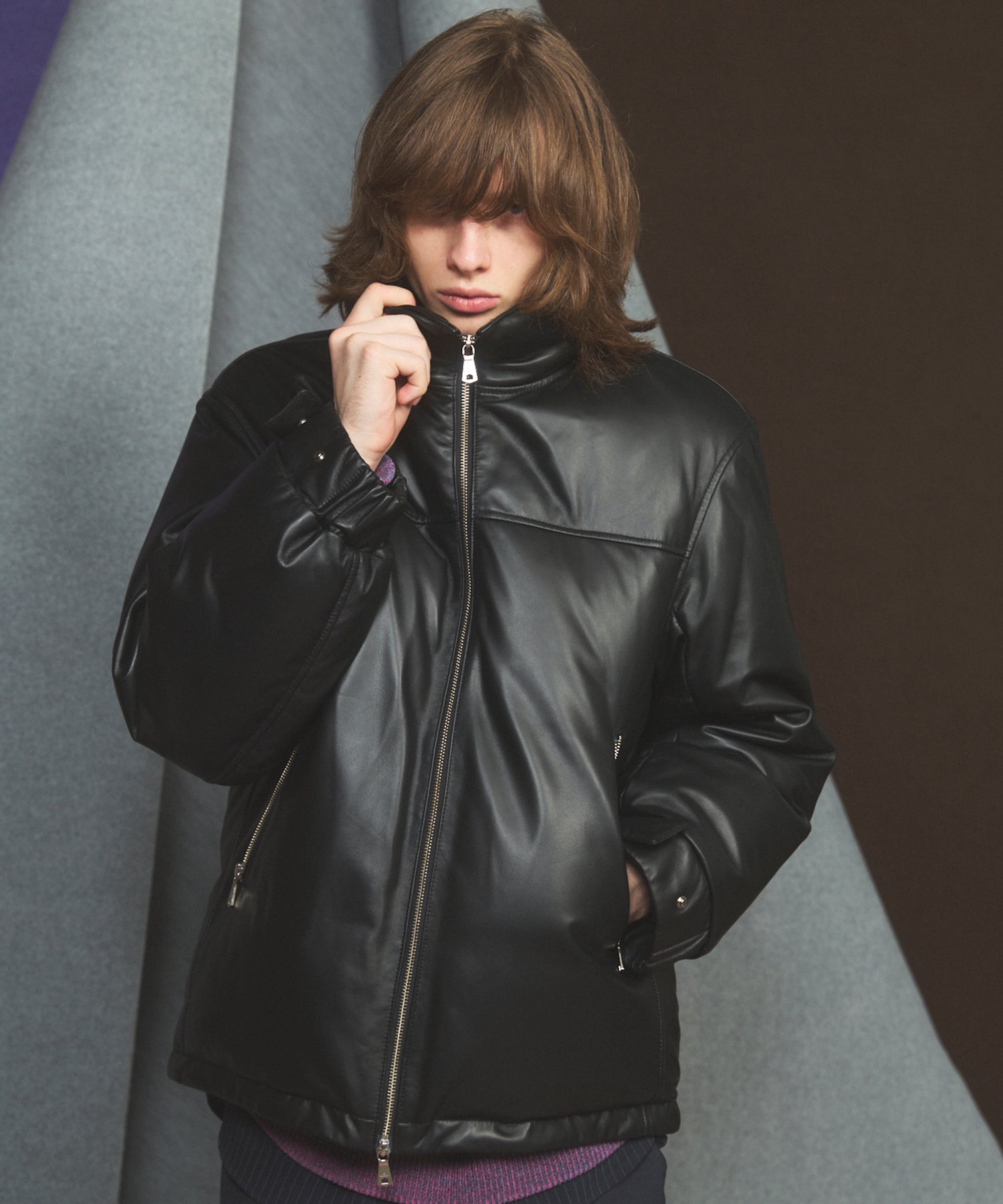 Sheep Leather Down Jacket
