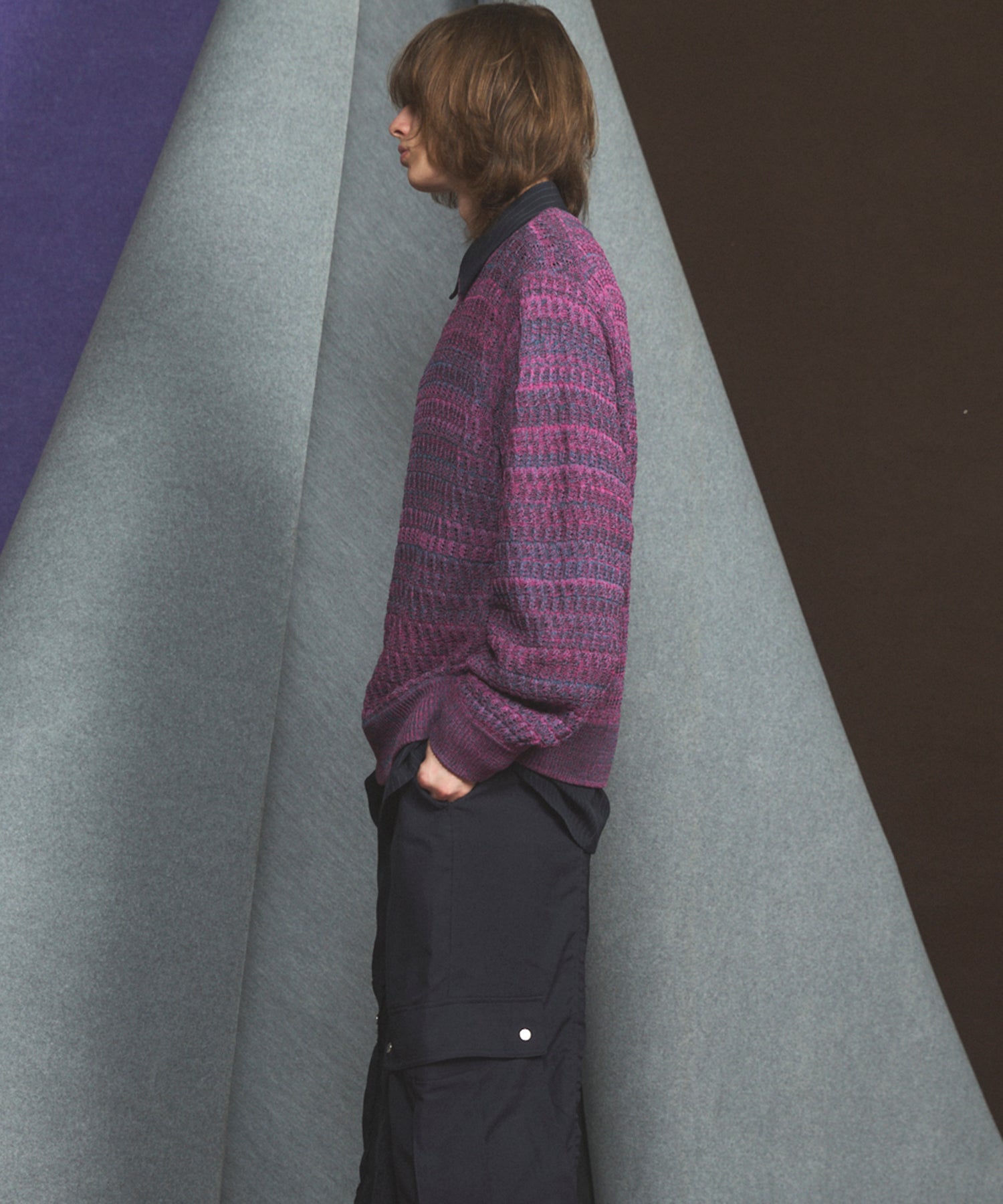 【26SS PRE-ORDER】Airy Striped Gabardine Prime-Over Short-sleeved Shirt
