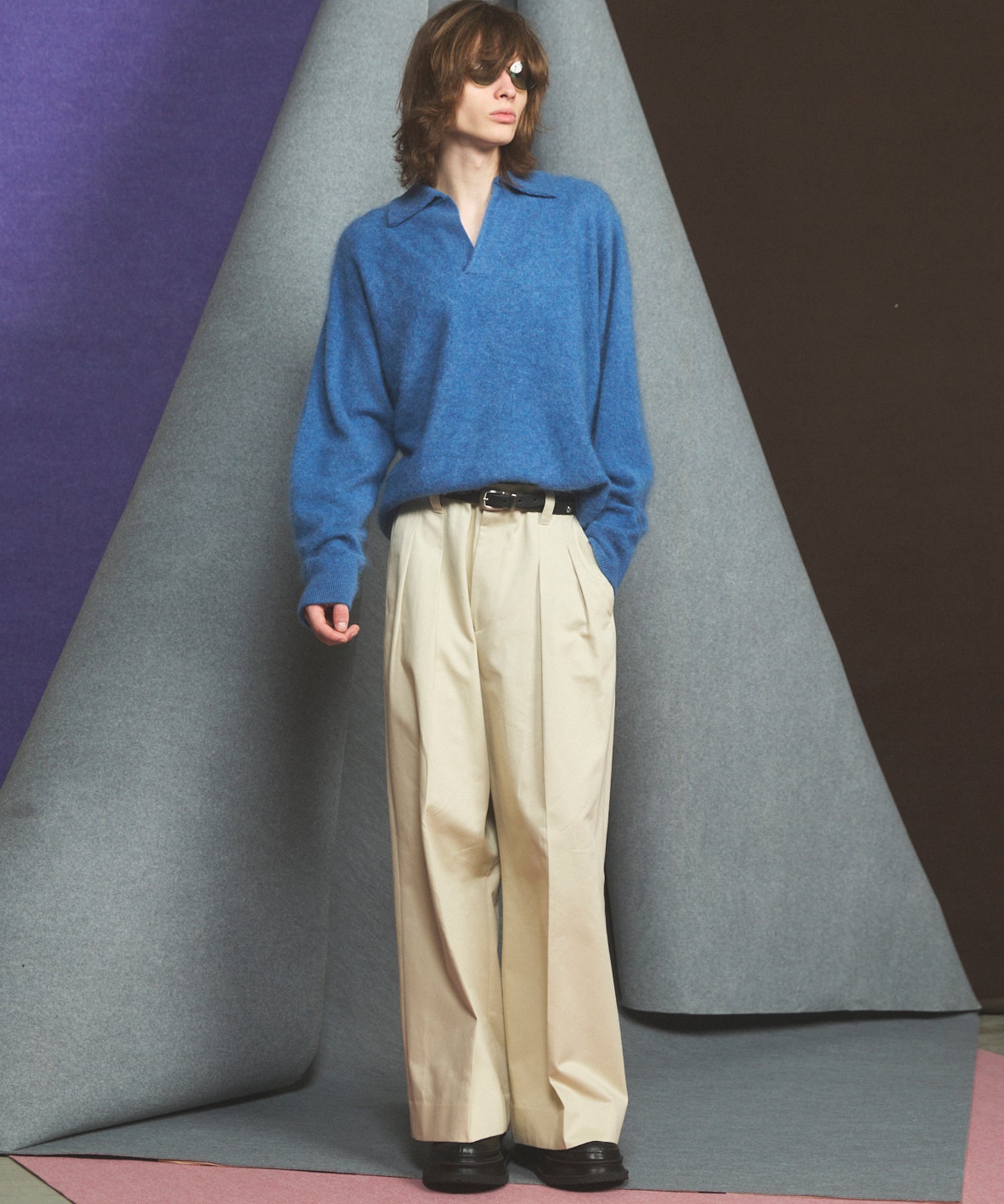 [26SS PRE-ORDER] Airy Striped Gabardine Prime-Over Short-sleeved Shirt