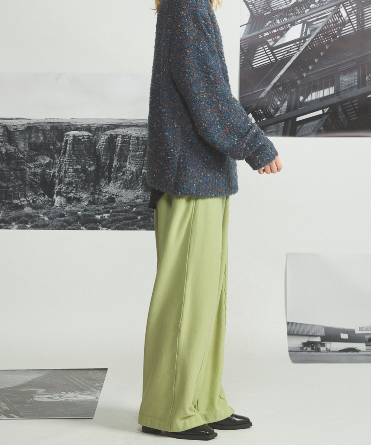【26AW PRE-ORDER】ヘビーウェイトスウェットプライムワイドピンタックイージーパンツ