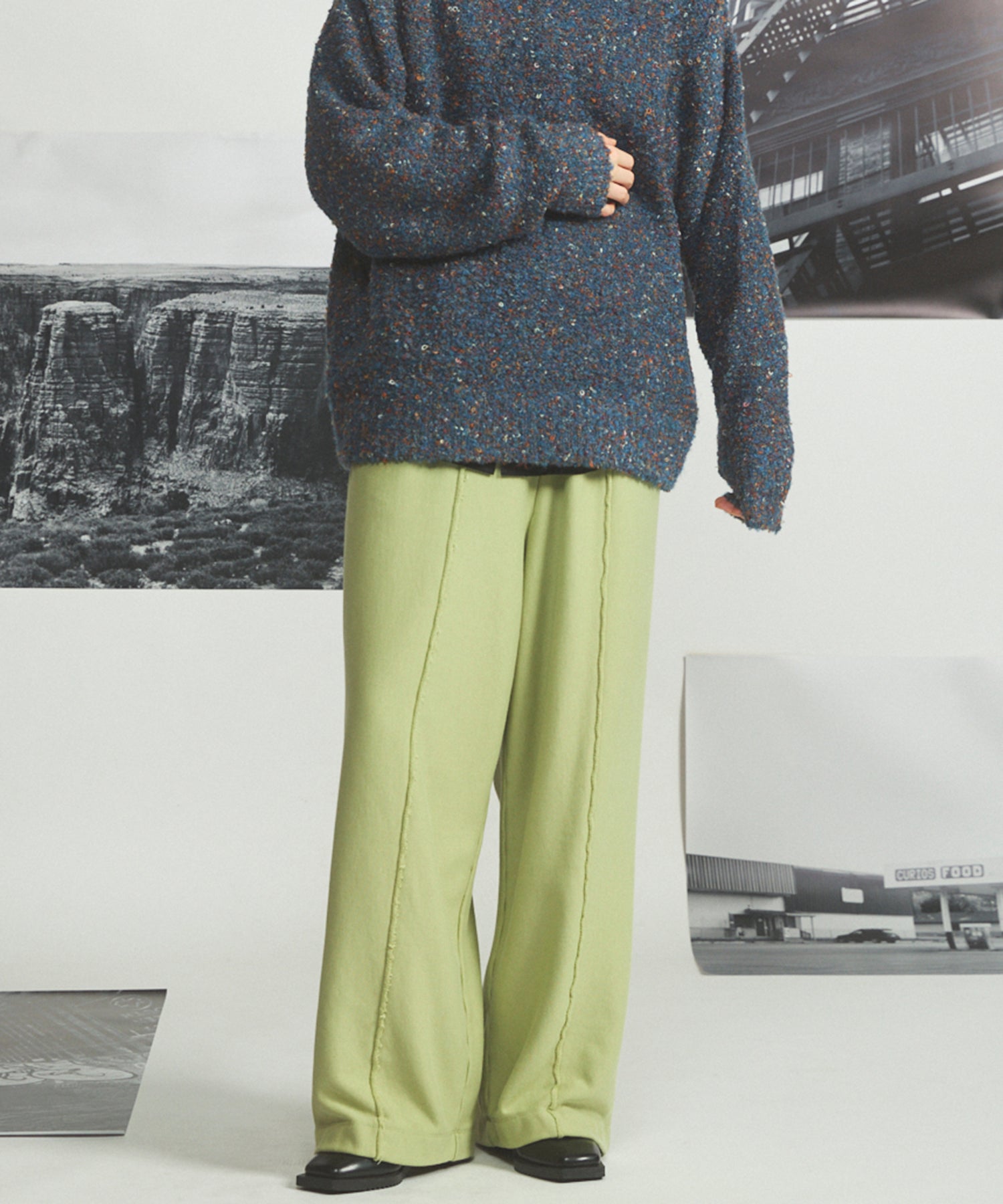【26AW PRE-ORDER】ヘビーウェイトスウェットプライムワイドピンタックイージーパンツ