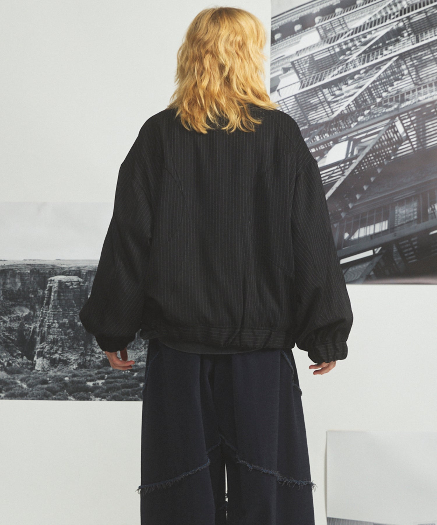 【26AW PRE-ORDER】Curve Switching Prime-Over Stand Collar Blouson