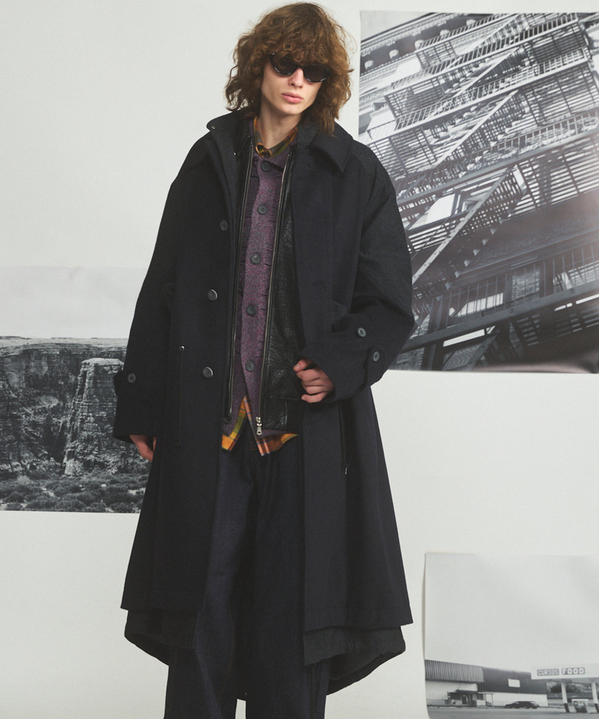【26AW PRE-ORDER】ビーバーツイードレイヤリングプライムオーバーバルカラーモッズコート