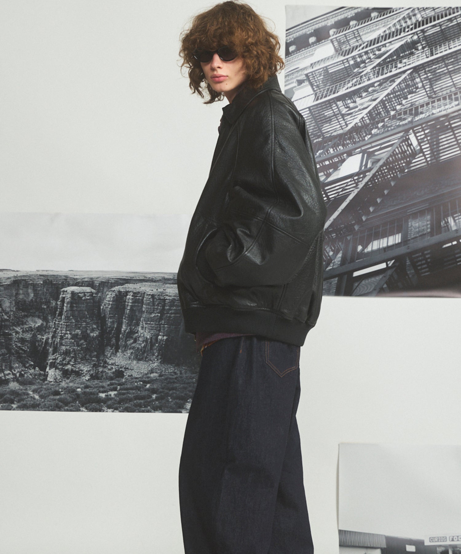 Different Materials Layering Prime-Over Trucker Jacket