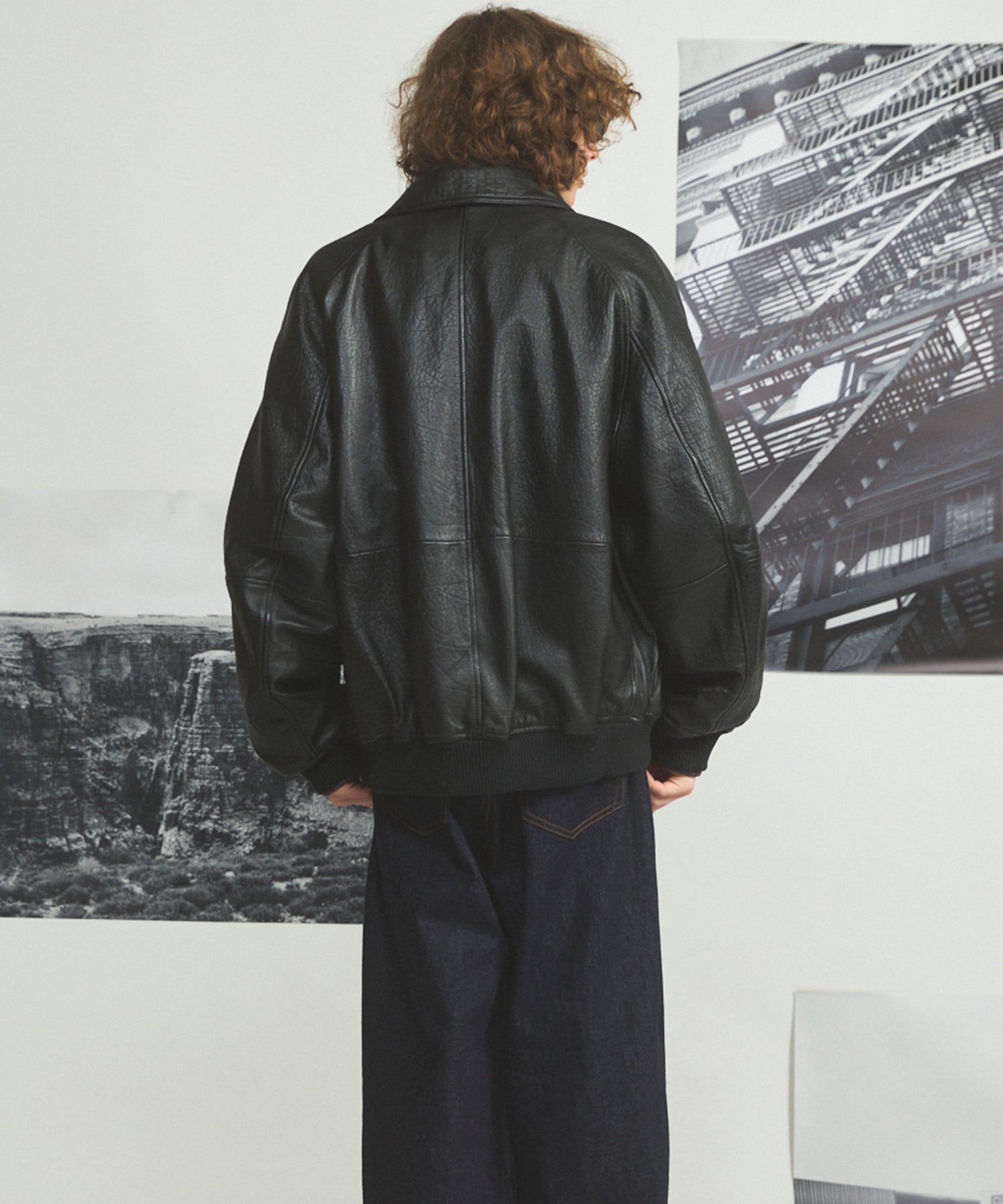 Different Materials Layering Prime-Over Trucker Jacket