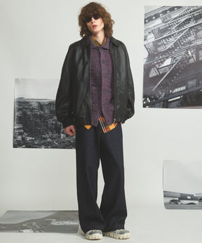 [26AW PRE-ORDER] [Italian dead stock fabric] Prime over regular collar shirt coat