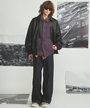 Different Materials Layering Prime-Over Trucker Jacket