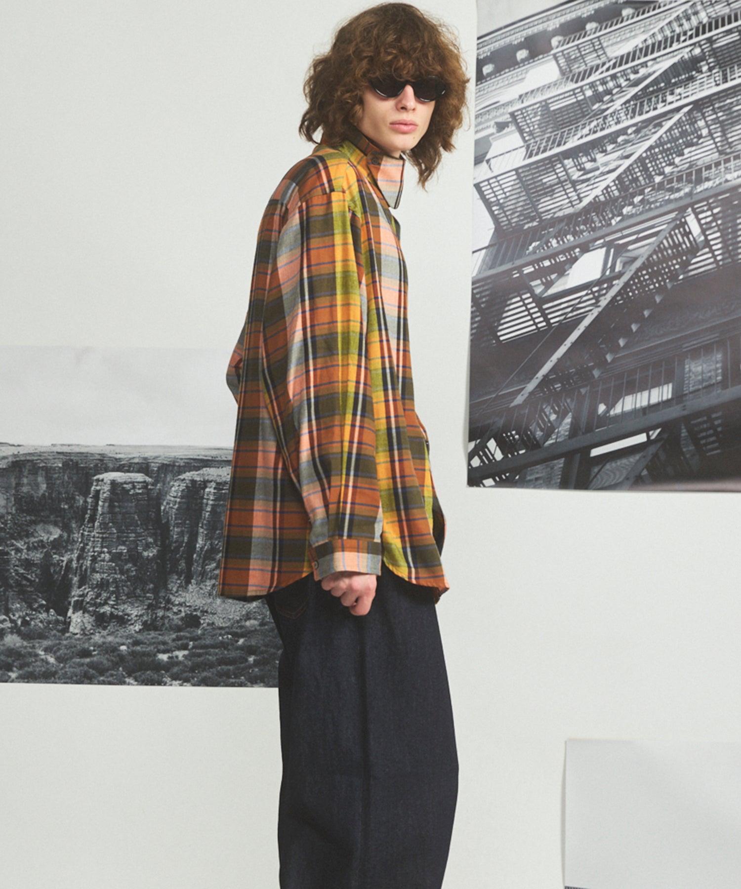 [26AW PRE-ORDER] [Italian dead stock fabric] Prime over regular collar shirt coat