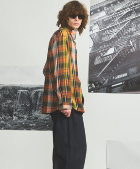 [26AW PRE-ORDER] [Italian dead stock fabric] Prime over regular collar shirt coat