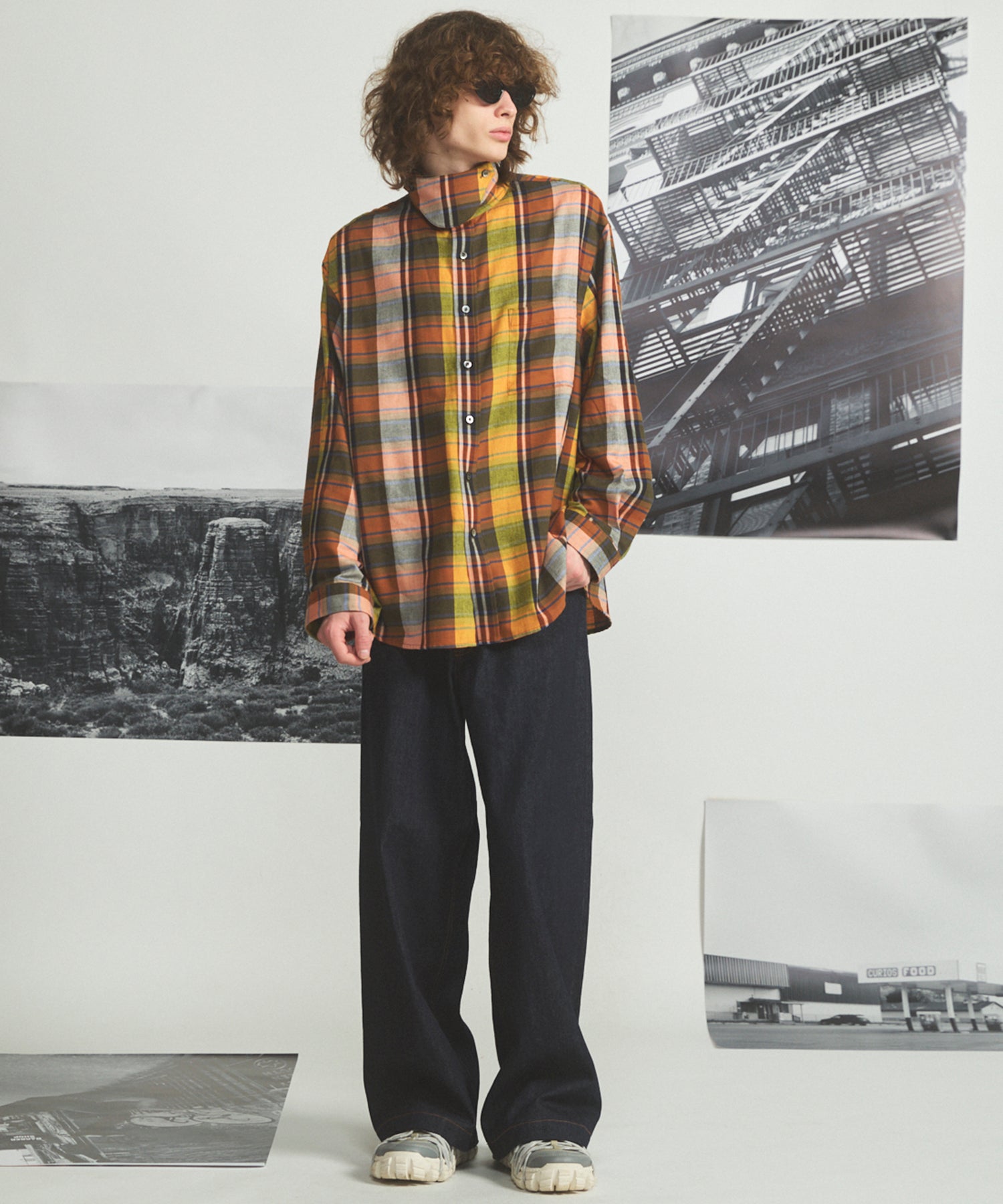 [26AW PRE-ORDER] [Italian dead stock fabric] Prime over regular collar shirt coat