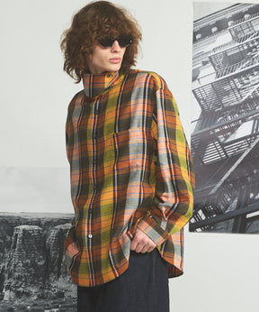 [26AW PRE-ORDER] [Italian dead stock fabric] Prime over regular collar shirt coat