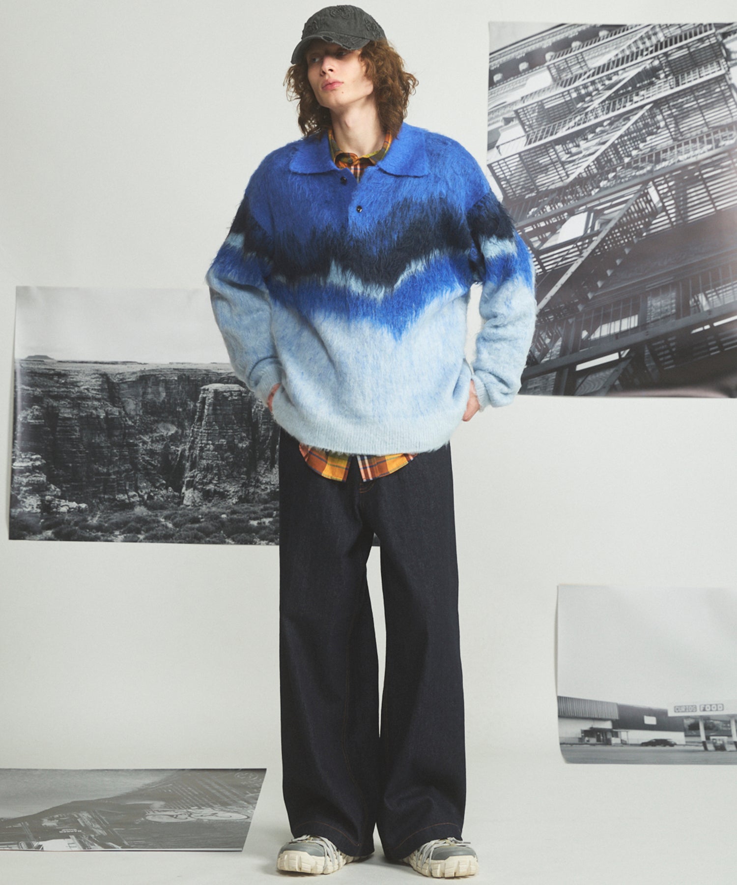 [26AW PRE-ORDER] [Italian dead stock fabric] Prime over regular collar shirt coat