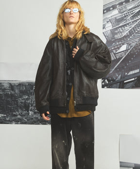 Different Materials Layering Prime-Over Trucker Jacket