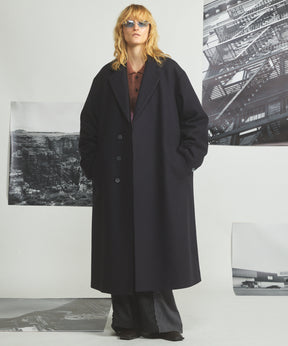 【26AW PRE-ORDER】グラデーションエアリーシャギープライムオーバーニットポロシャツ