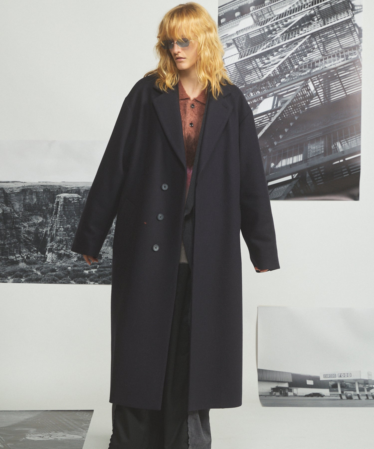 [26AW PRE-ORDER] [Italian dead stock fabric] Prime over regular collar shirt coat