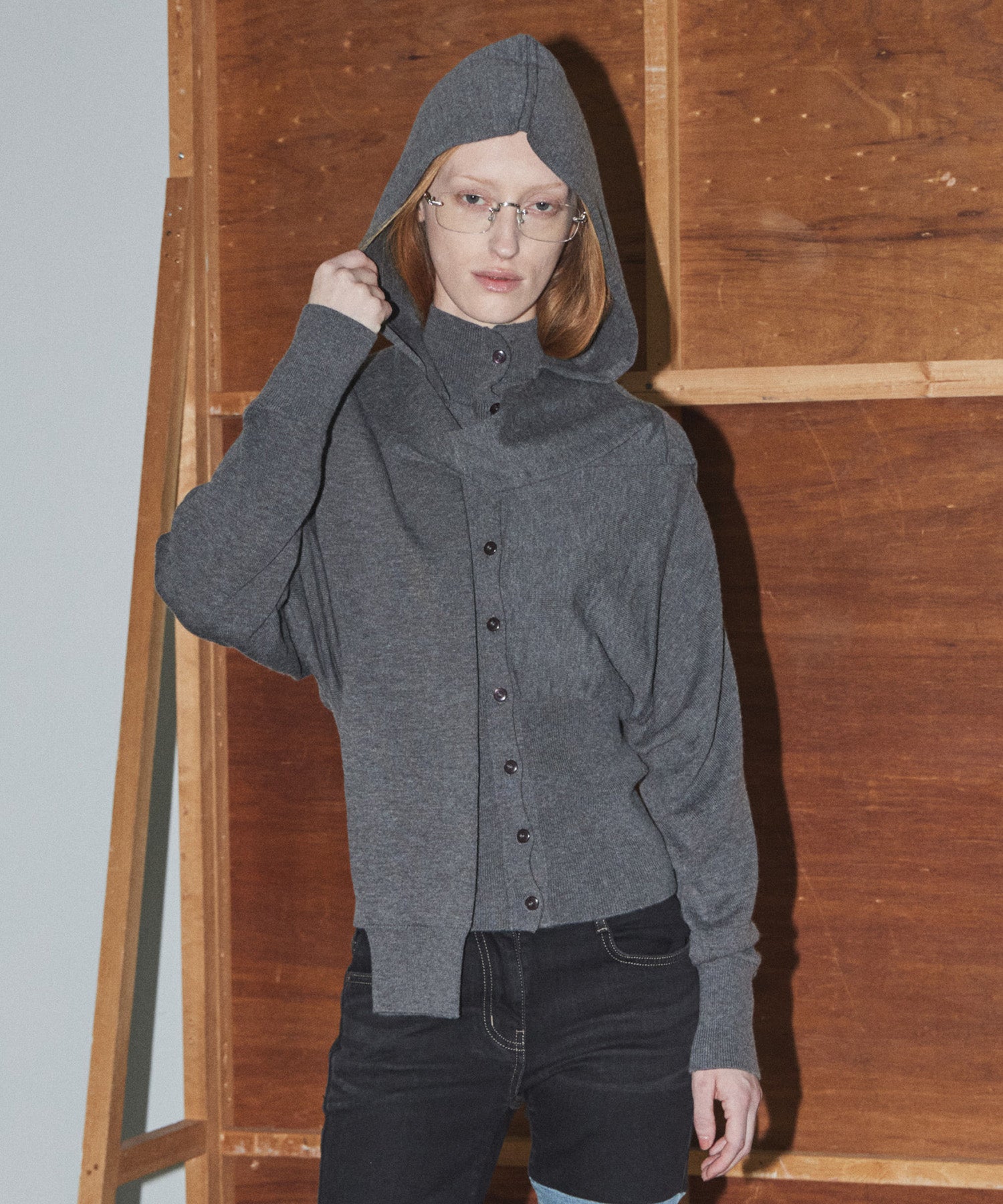 【OPEN YY】HOODIE SLEEVE LAYER