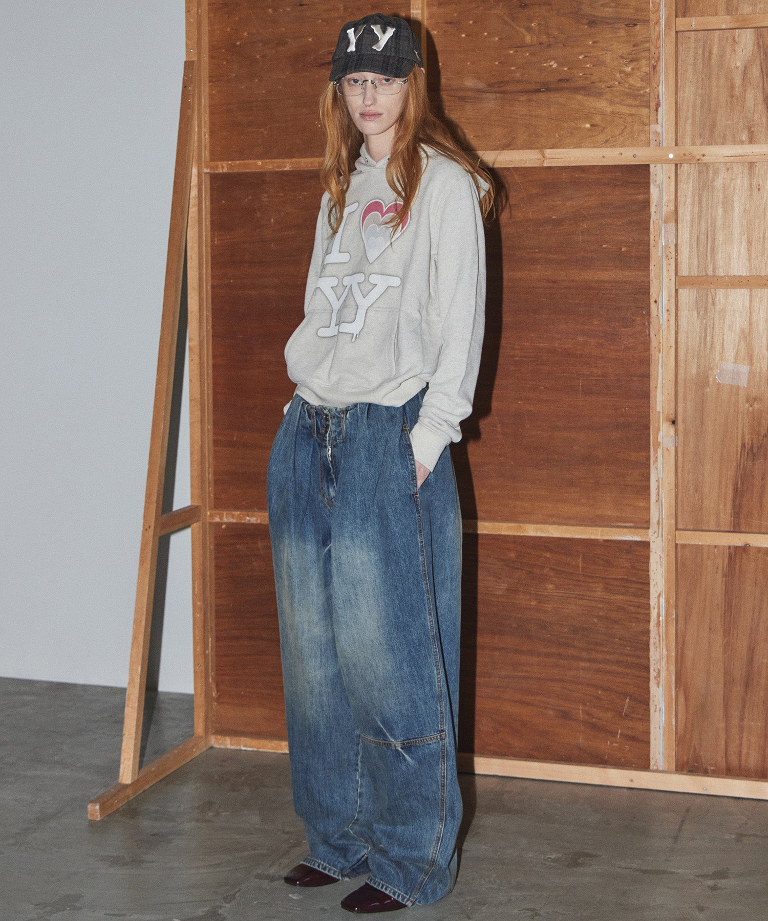 【OPEN YY】FULL GATHER JEANS