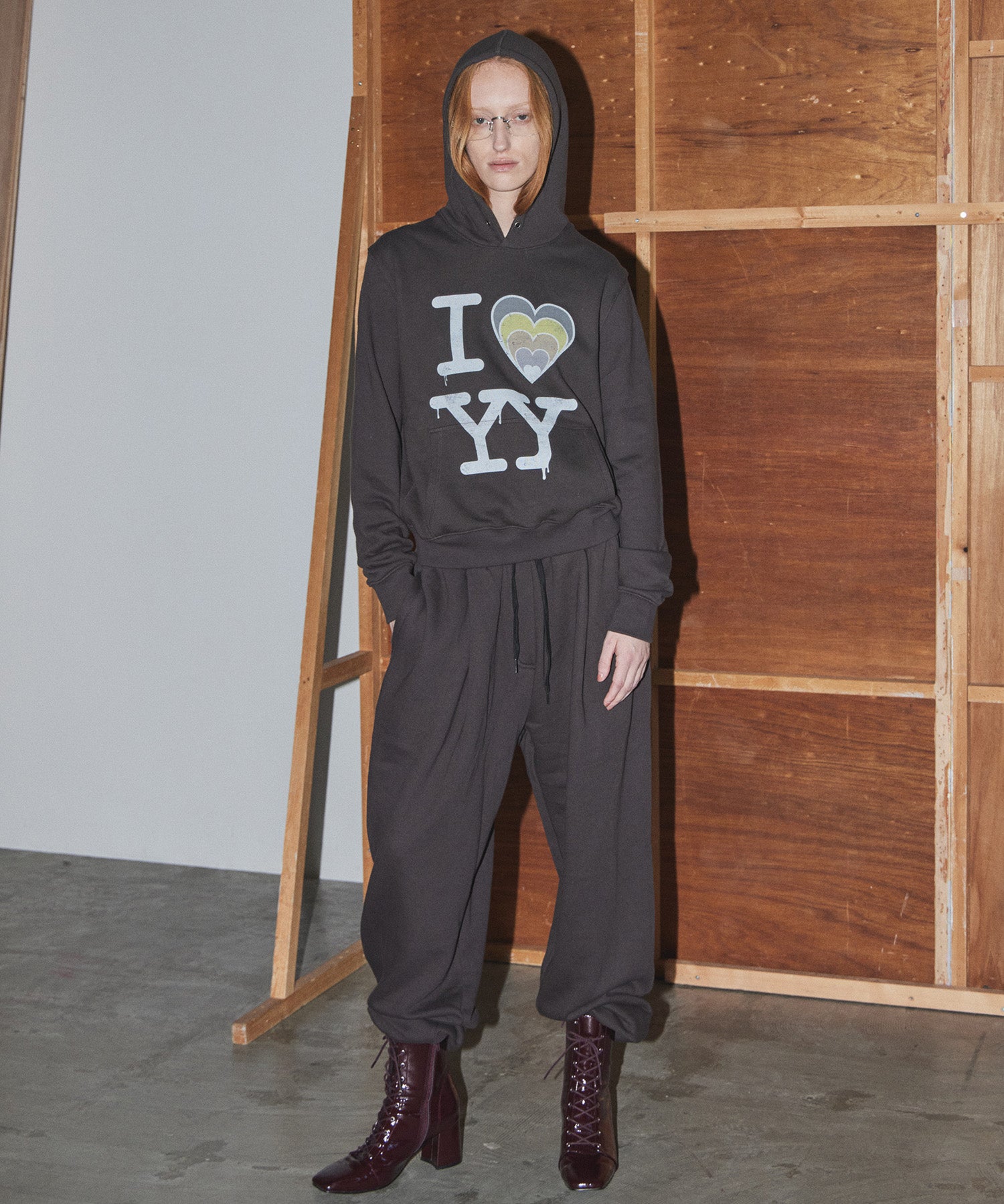 【OPEN YY】TUCKED JOGGER PANTS