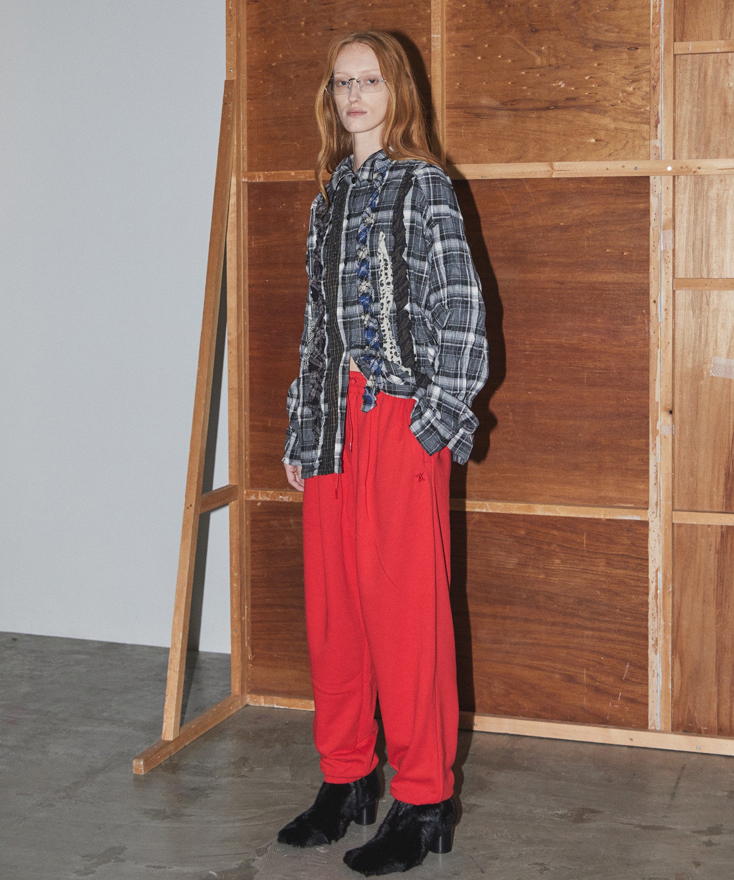 【OPEN YY】TUCKED JOGGER PANTS