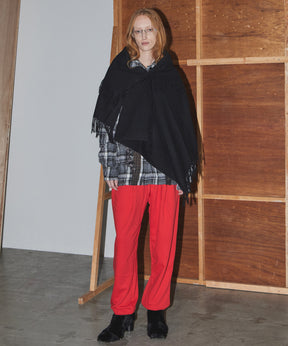 [OPEN YY] FRINGED ZIP SHAWL