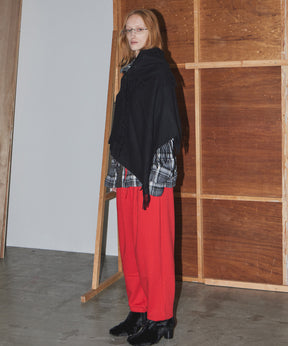 [OPEN YY] FRINGED ZIP SHAWL
