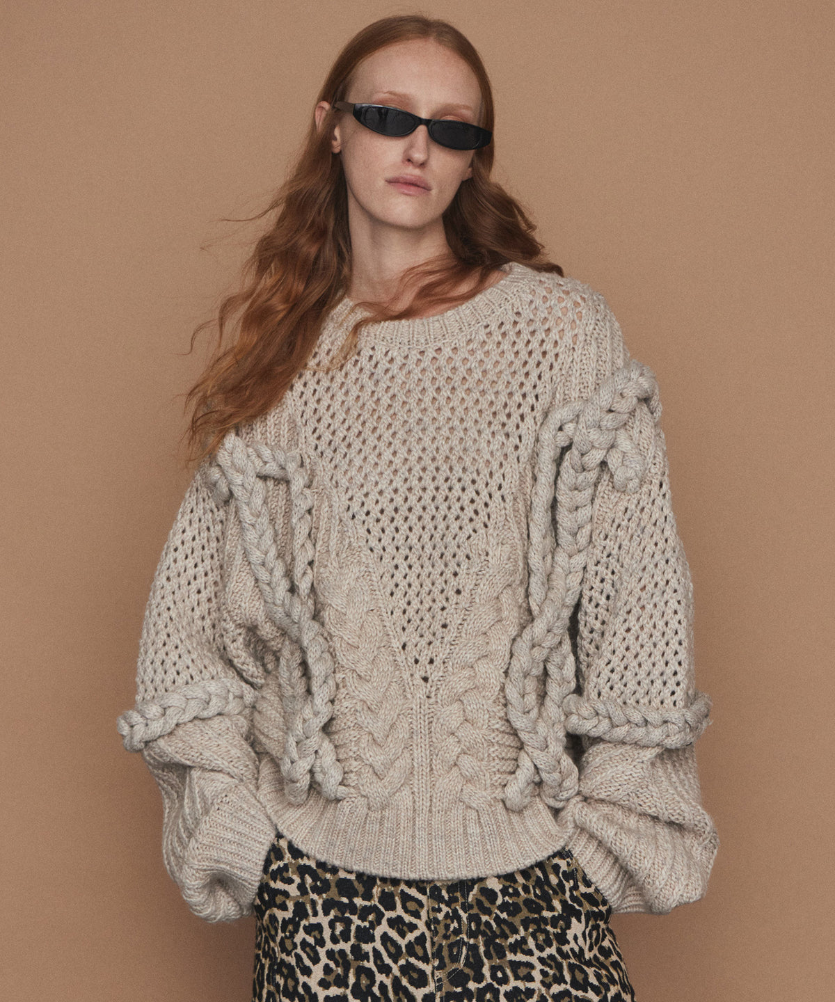 【26WINTER COLLECTION】Cable Hand-Knit Top