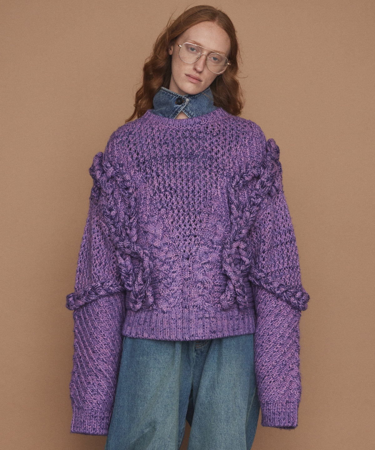 【26WINTER COLLECTION】Cable Hand-Knit Top