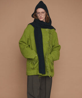【26WINTER COLLECTION】Double-Breasted Tweed Midi Coat