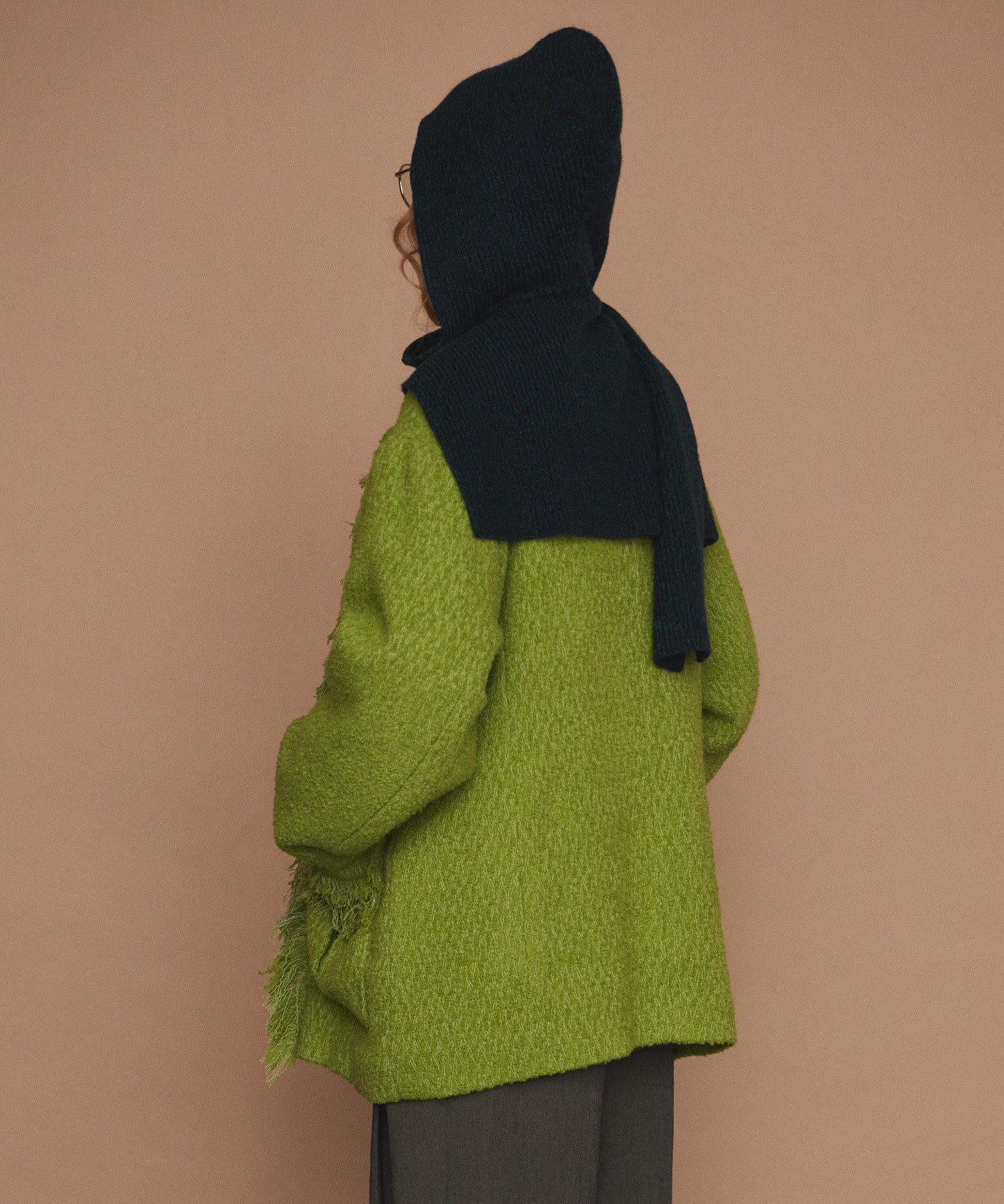 【26WINTER COLLECTION】Double-Breasted Tweed Midi Coat