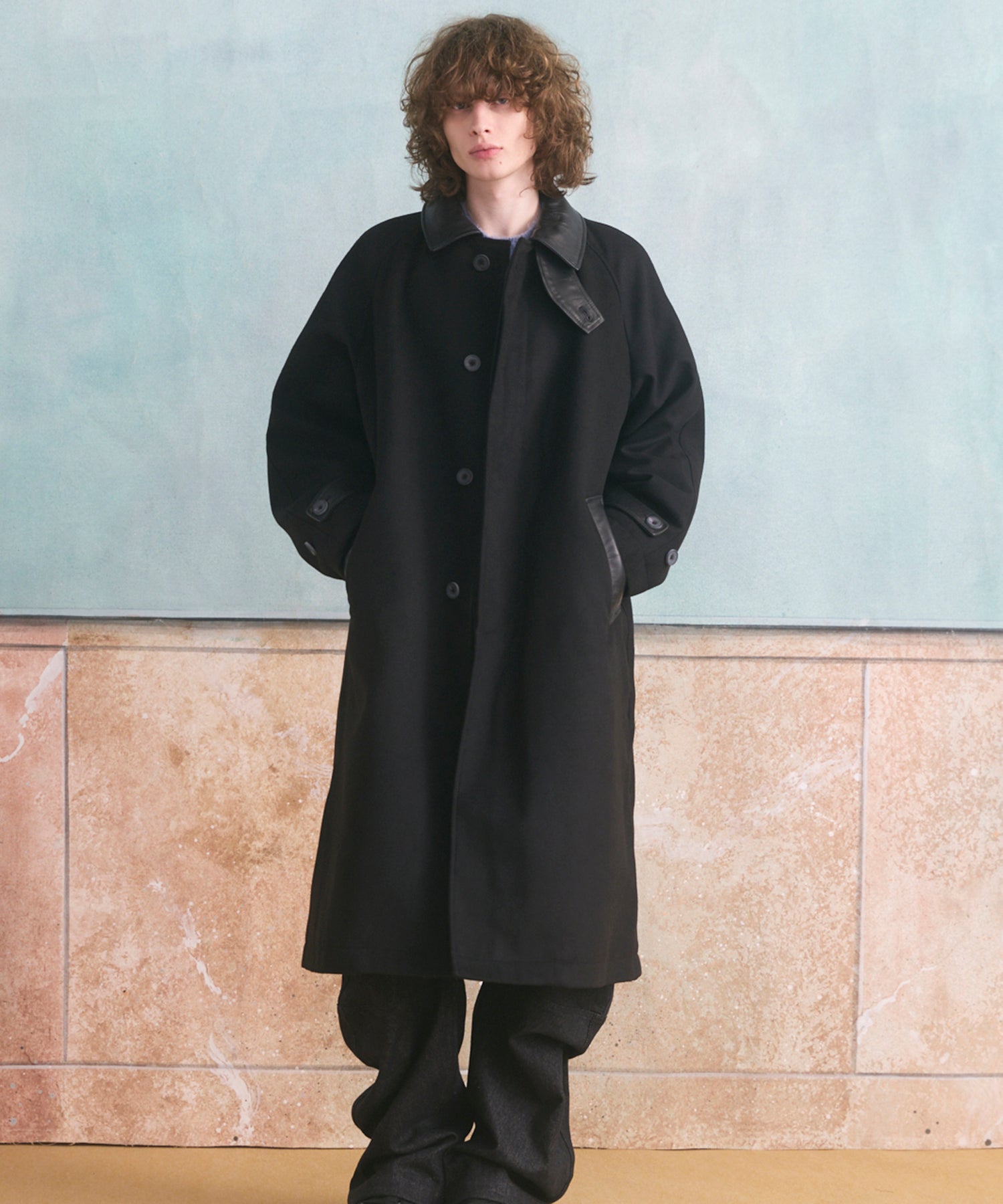 【26AW PRE-ORDER】시프레자 멜튼 콤비 프라임 오버 하프 코트